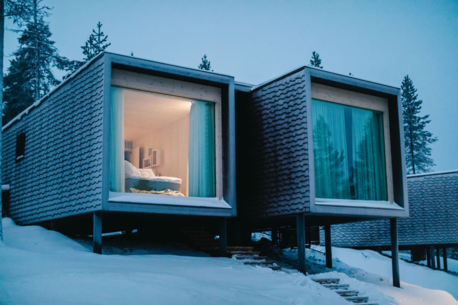 hoteis para ver uma aurora boreal