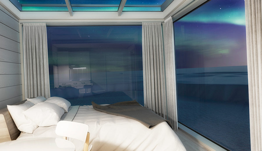 hotéis para ver uma aurora boreal, iglu