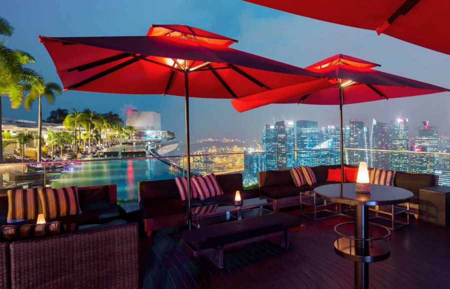 marina bay sands rooftop singapura
