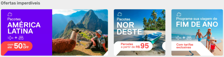 pacotes de viagem decolar