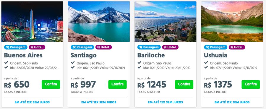 pacotes de viagem submarino
