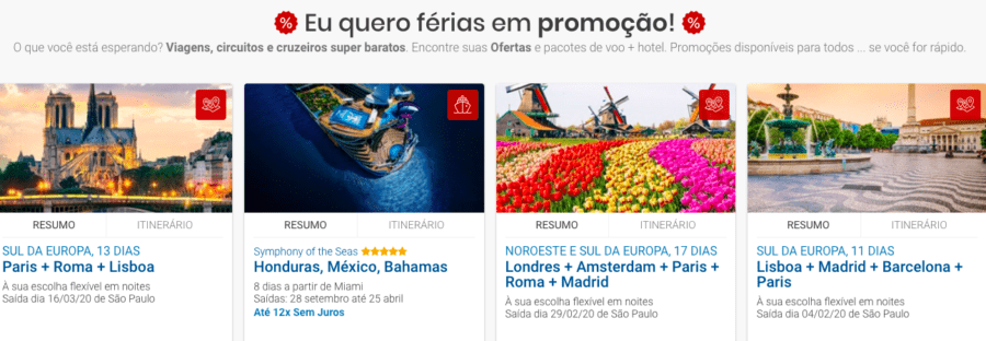 pacotes de viagem logitravel